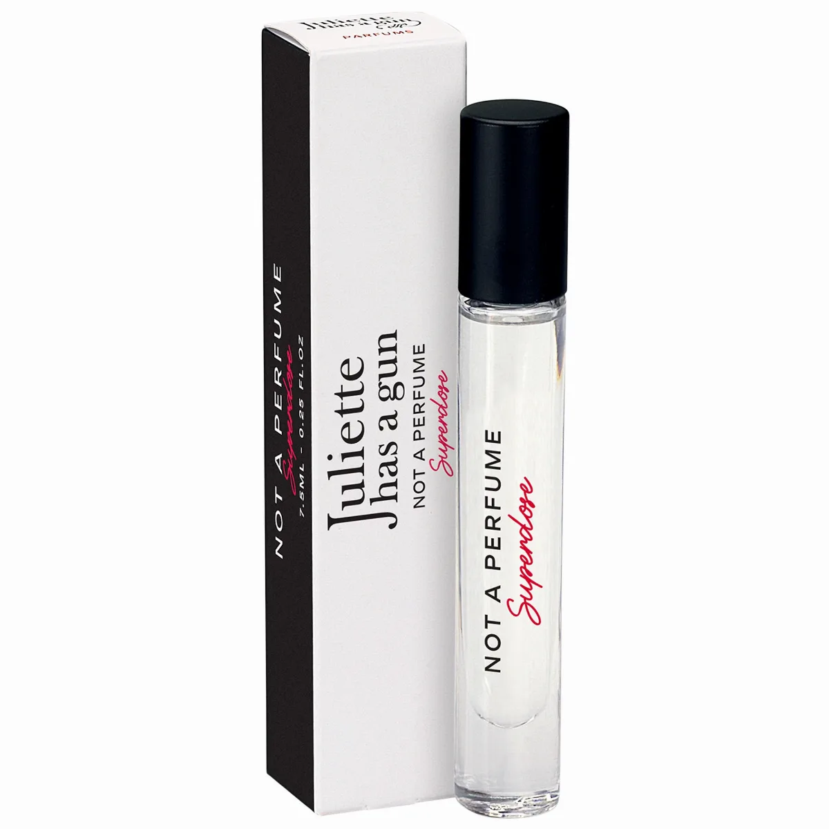 Not a Perfume Superdose Travel Spray 0.25 oz / 7.5 mL Eau De Parfum Spray by Juliette has a gun