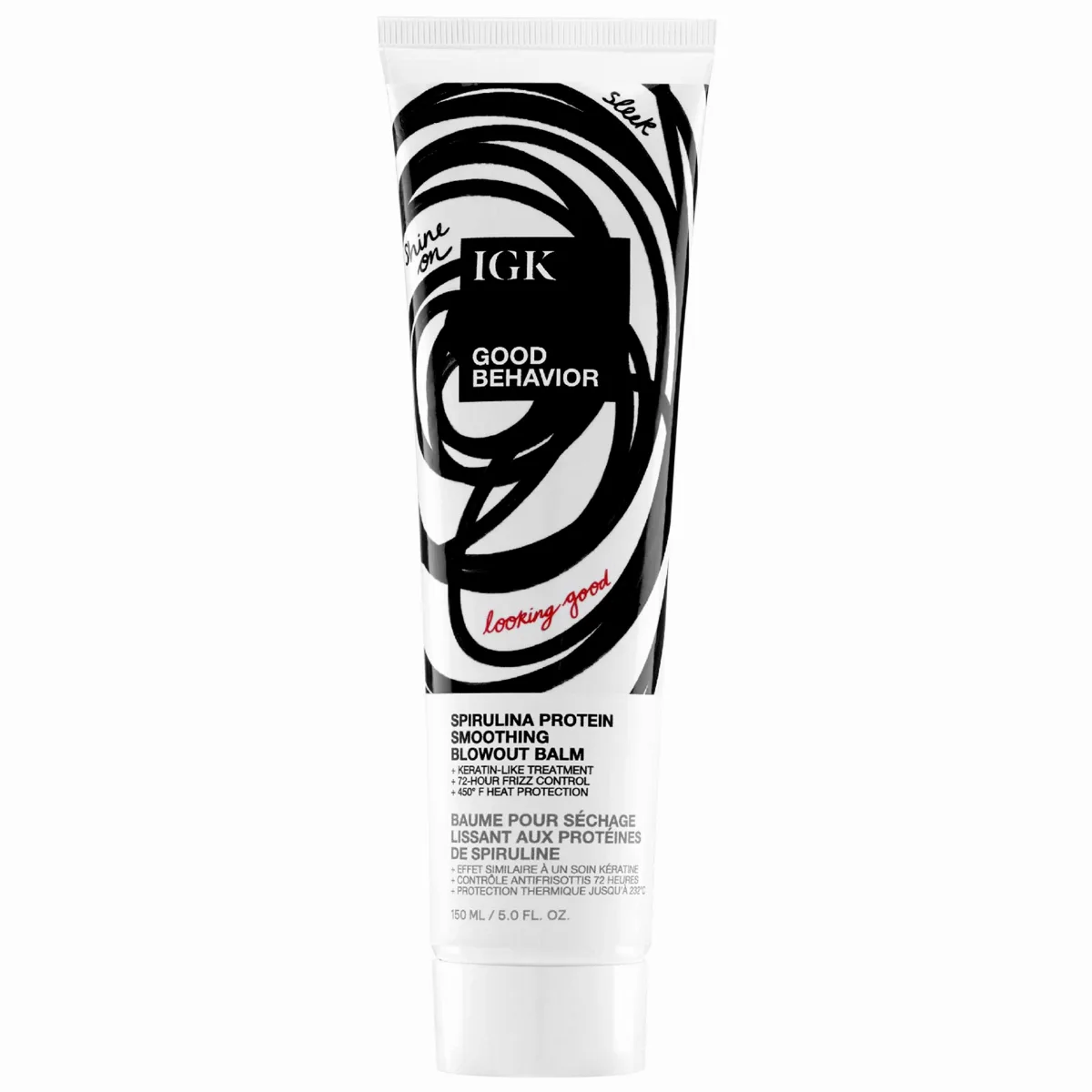 Good Behavior Spirulina Protein Anti-Frizz Smoothing Balm 5 Oz/ 150 mL by IGK