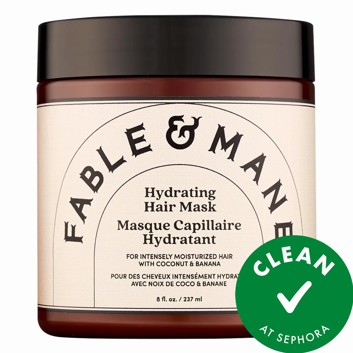Deep Moisture Repairing Hair Mask for Medium to Thick Hair 8 Oz/ 237 mL by Fable & Mane