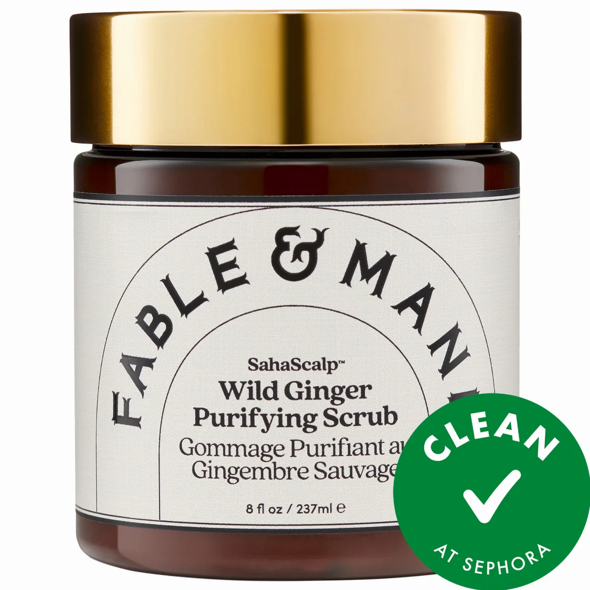 SahaScalp Wild Ginger Purifying Scrub 8 Oz/ 237 mL by Fable & Mane