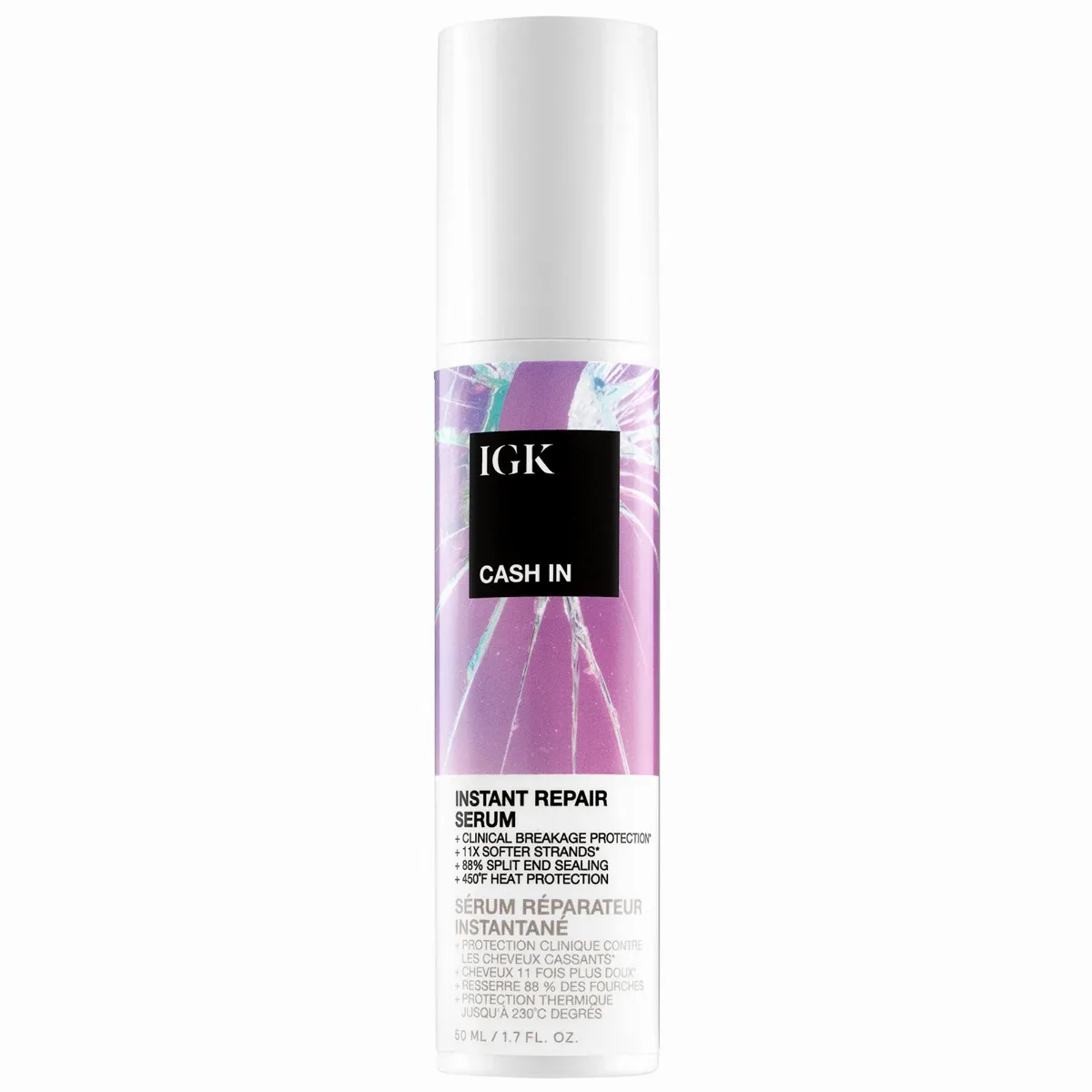 Cash in Instant Repair Multitasking Hair Serum 1.7 oz / 50 Ml by IGK