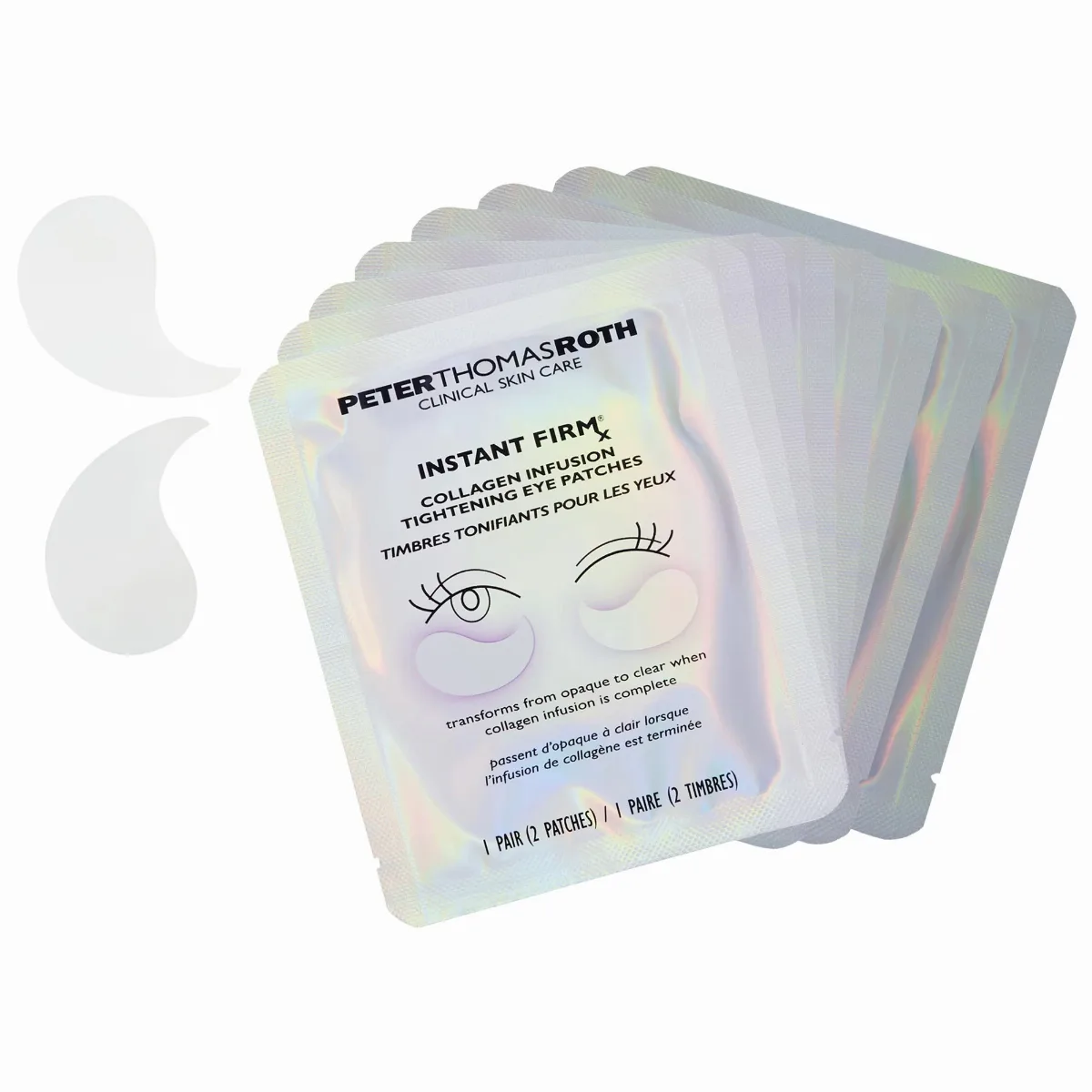 Instant FIRMx Collagen Tightening Eye Patches for Firming Under-Eye Bags & Wrinkles 16 Patches / 8 Pairs by Peter Thomas Roth