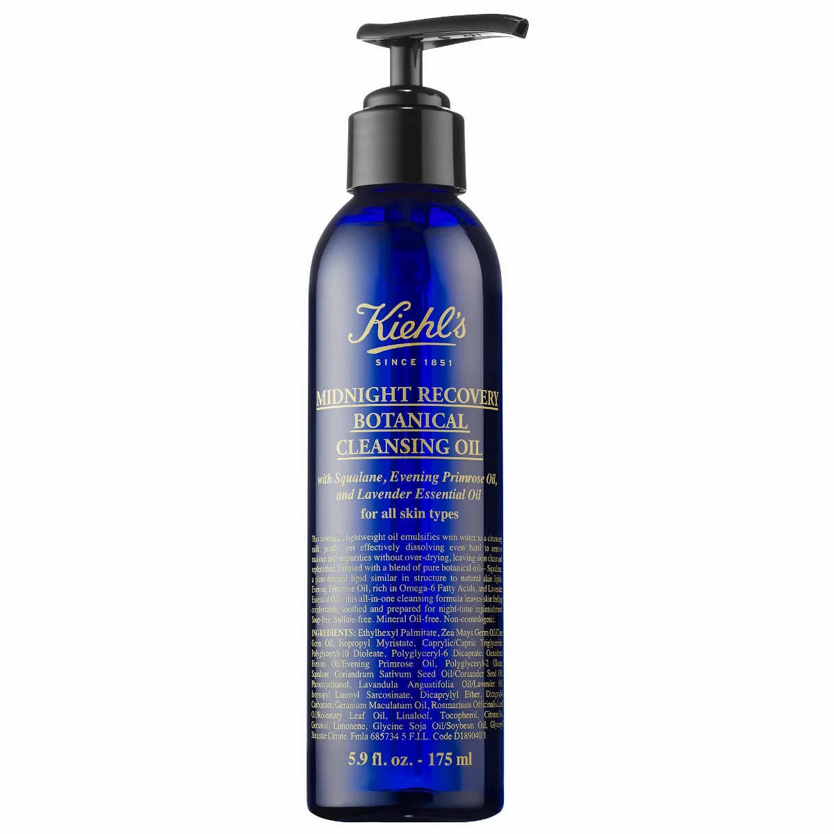 Midnight Recovery Botanical Cleansing Oil 5.9 oz / 175 mL by Kiehl's Since 1851