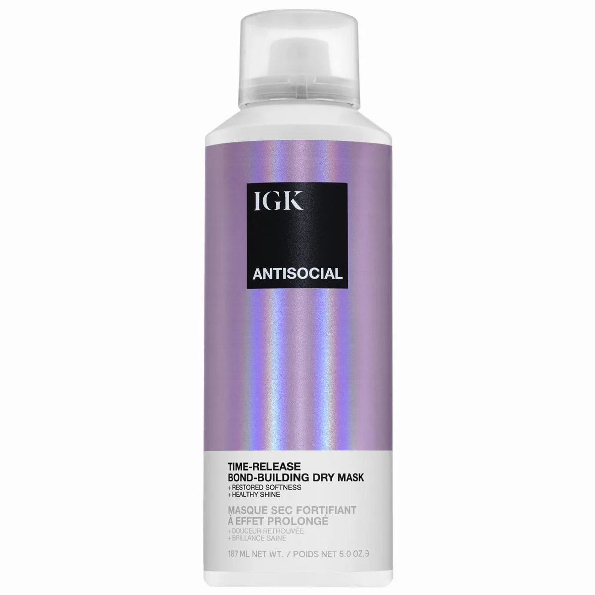 Antisocial Leave-In Dry Hair Mask 187 mL / 5 oz by IGK