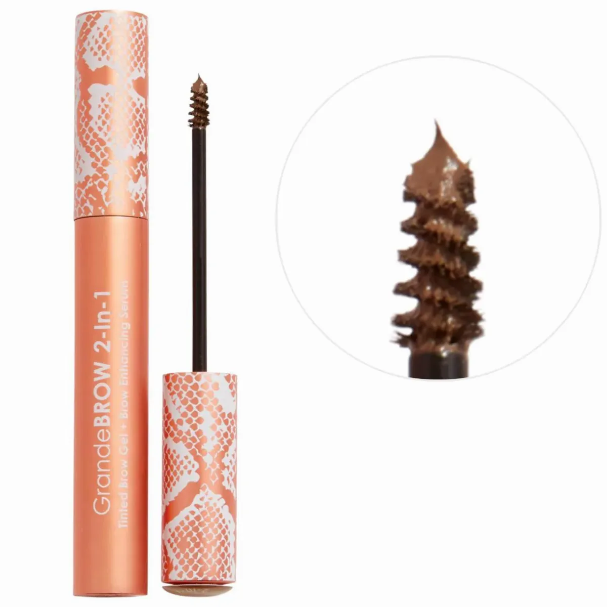 GrandeBROW 2-In-1 Tinted Brow Gel + Brow Enhancing Serum Light 0.12 oz / 3.5 mL by Grande Cosmetics