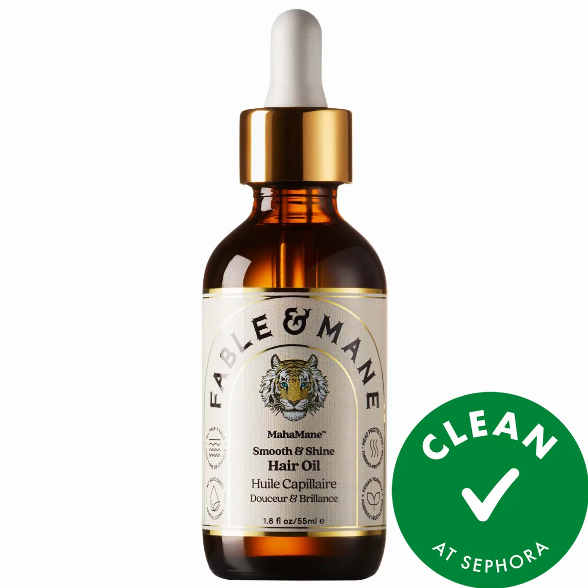 MahaMane Smooth & Shine Hair Oil 1.8 oz / 55 mL by Fable & Mane