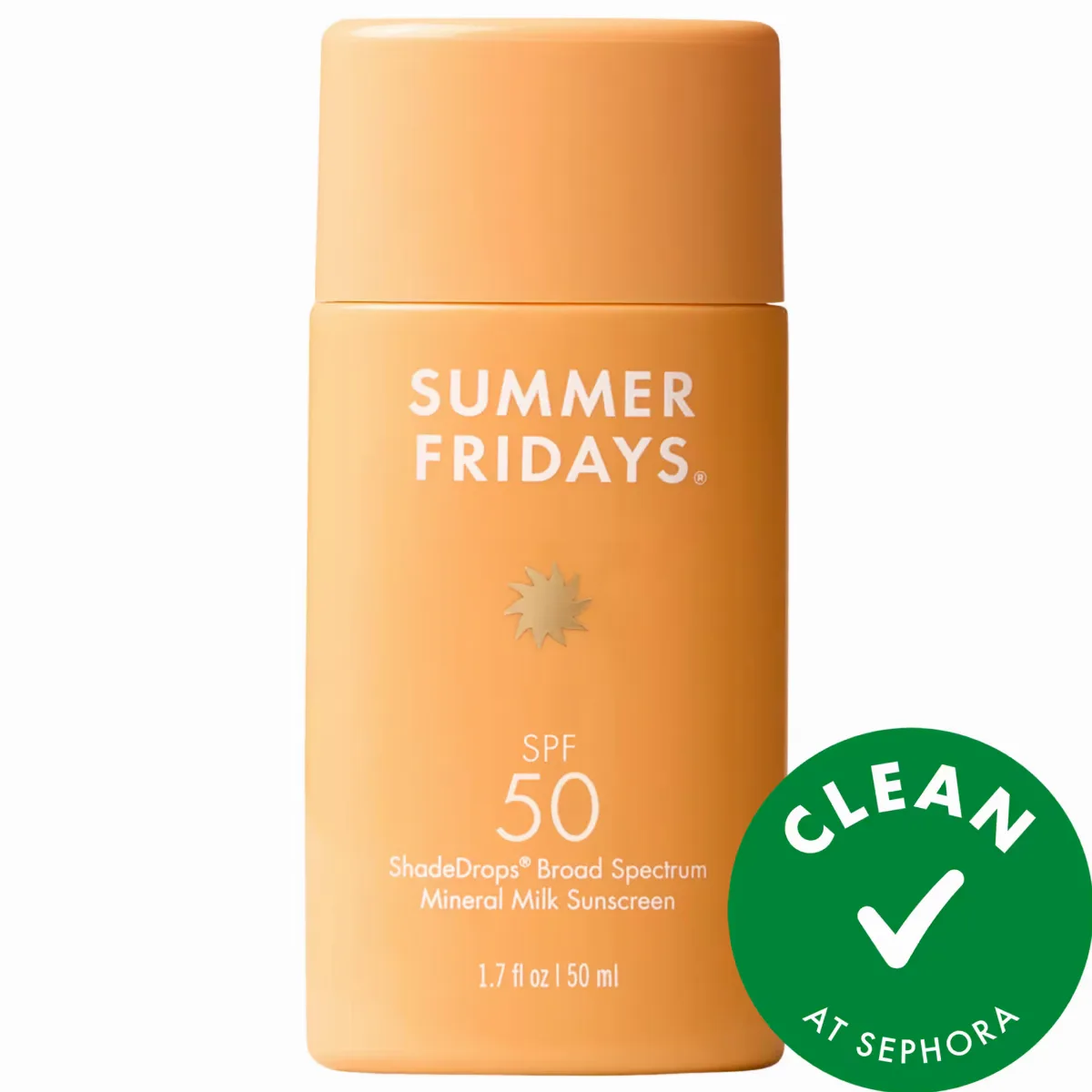 ShadeDrops Broad Spectrum SPF 50 Daily Mineral Milk Sunscreen 1.7 oz / 50 Ml by Summer Fridays
