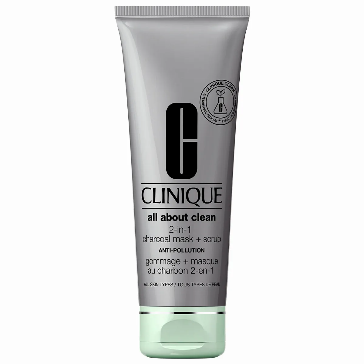 All About Clean 2-In-1 Charcoal Face Mask + Scrub Exfoliator 3.4 oz / 100 mL by CLINIQUE
