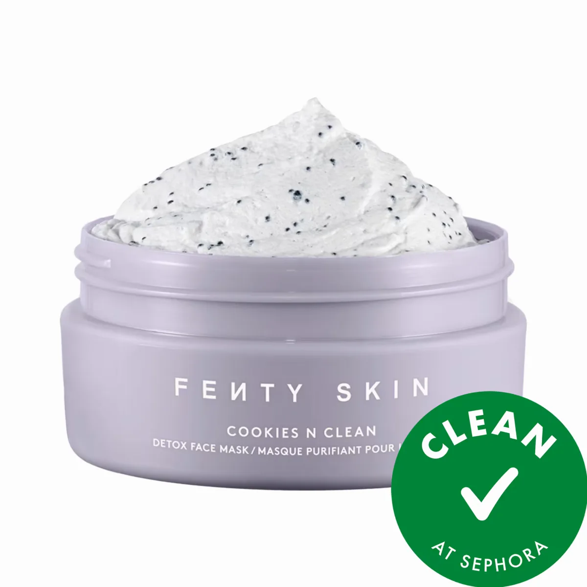 Cookies N Clean Whipped Clay Pore Detox Face Mask with Salicylic Acid + Charcoal 2.5 oz / 75 mL by Fenty Beauty by Rihanna