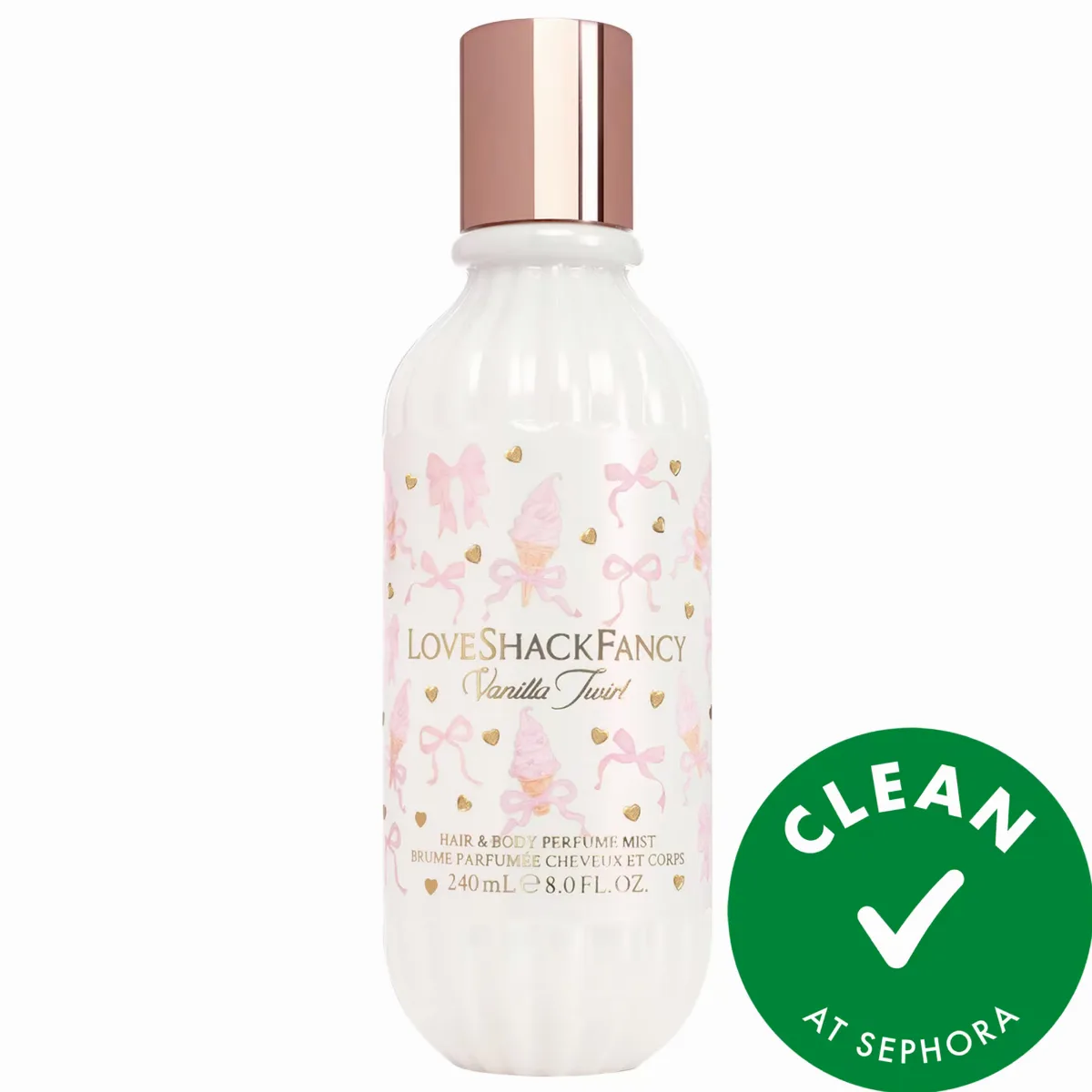 Vanilla Twirl Hair & Body Perfume Mist 8 oz / 240 mL Perfume Mist by LoveShackFancy