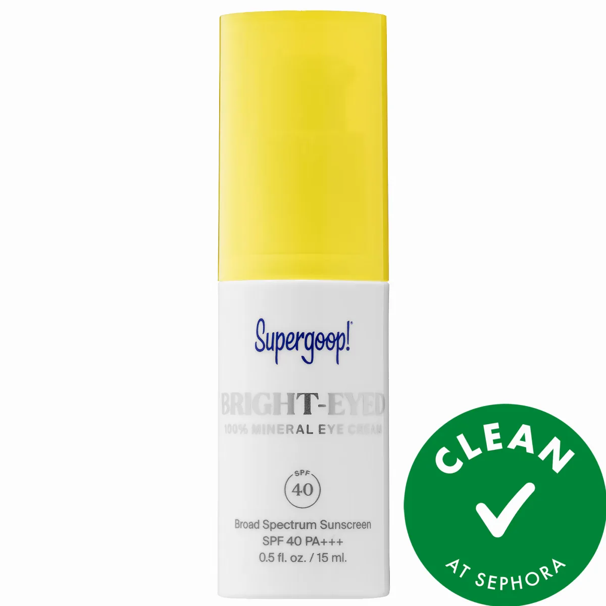 Supergoop! 100% Mineral Bright-Eyed Eye Cream SPF 40 0.5 oz / 15 mL by Supergoop