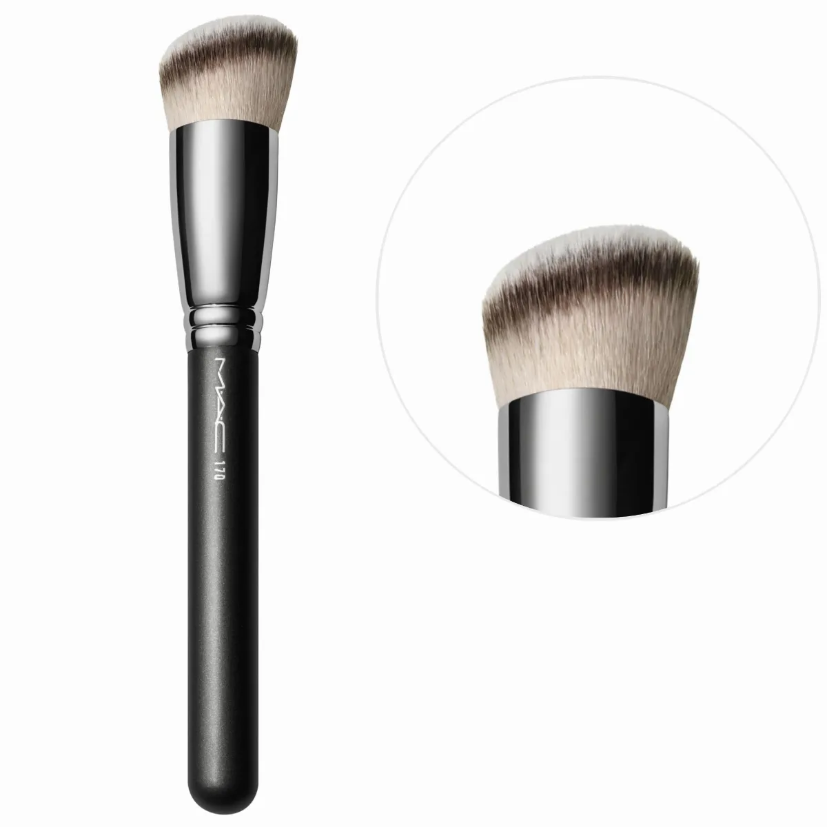170 Synthetic Rounded Slant Brush for Buffing and Blending Liquid/Cream Foundation by MAC Cosmetics
