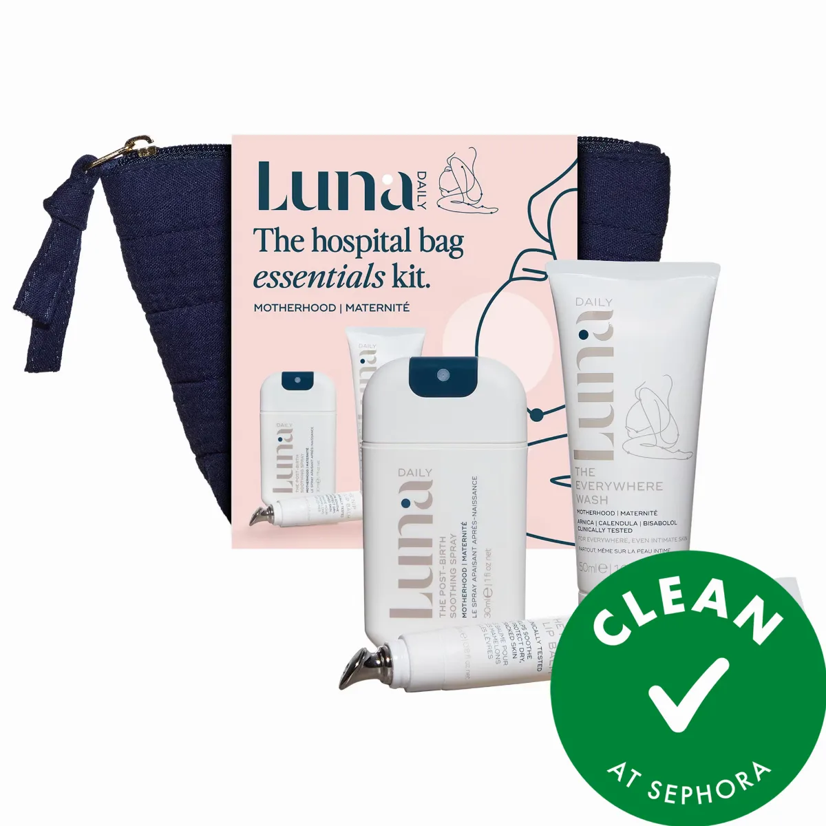 The Hospital Bag Essentials Kit by Luna Daily