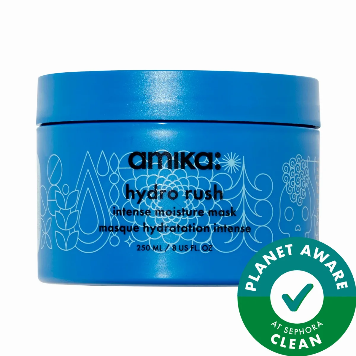 Hydro Rush Intense Moisture Hair Mask with Hyaluronic Acid 8 oz / 250 Ml by amika