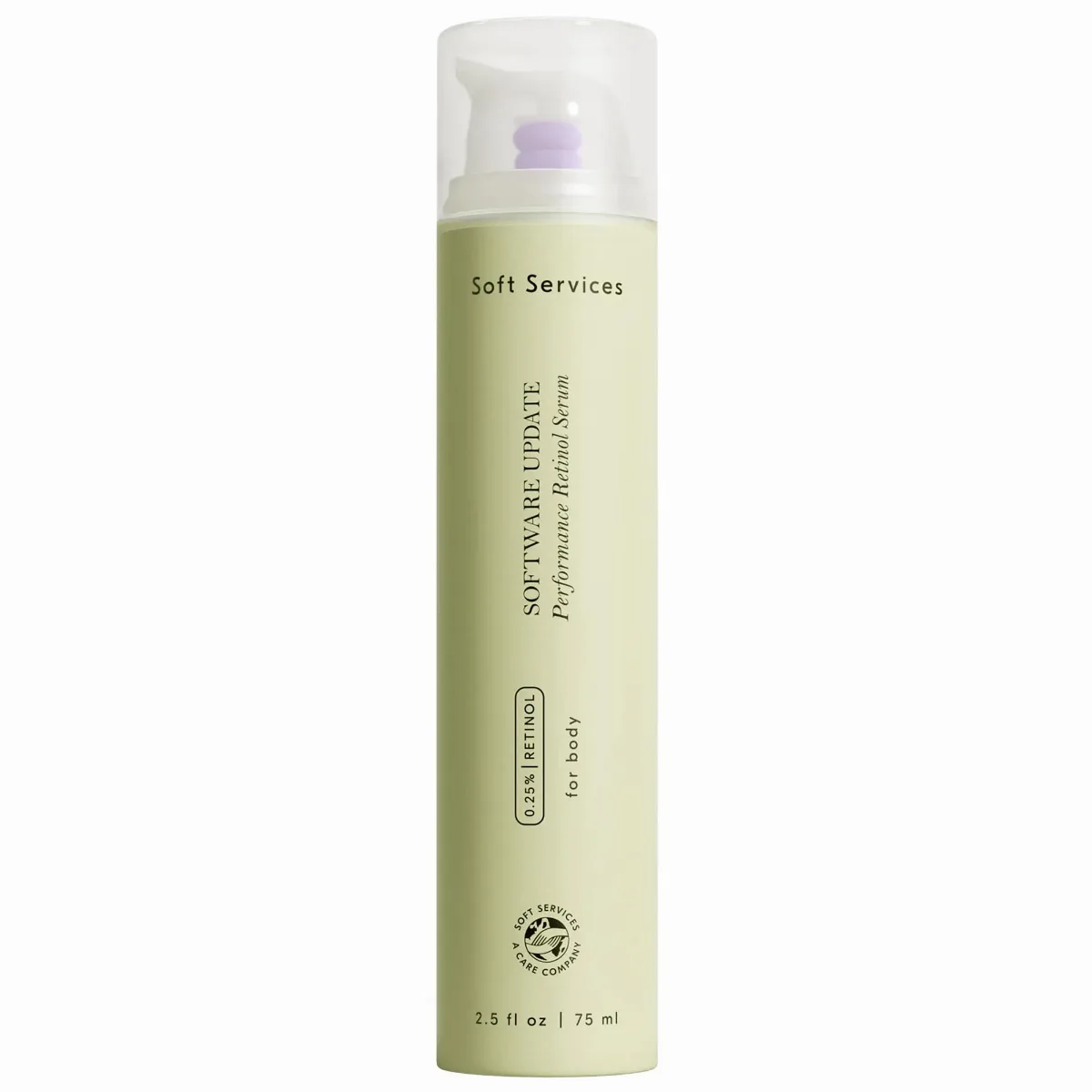 Software Update Retinol Body Serum for Fine Lines and Crepiness 2.5 oz / 75 Ml by Soft Services