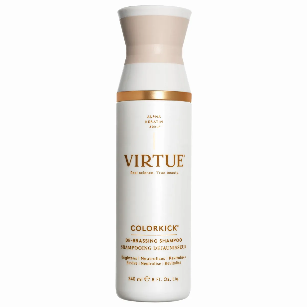 ColorKick Debrassing Blue - Purple Shampoo 8 oz / 240 mL by Virtue