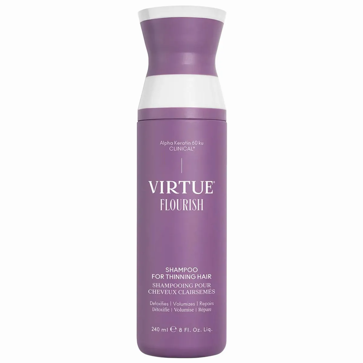 Flourish Thickening Shampoo for Thinning Hair 8 oz / 240 mL by Virtue