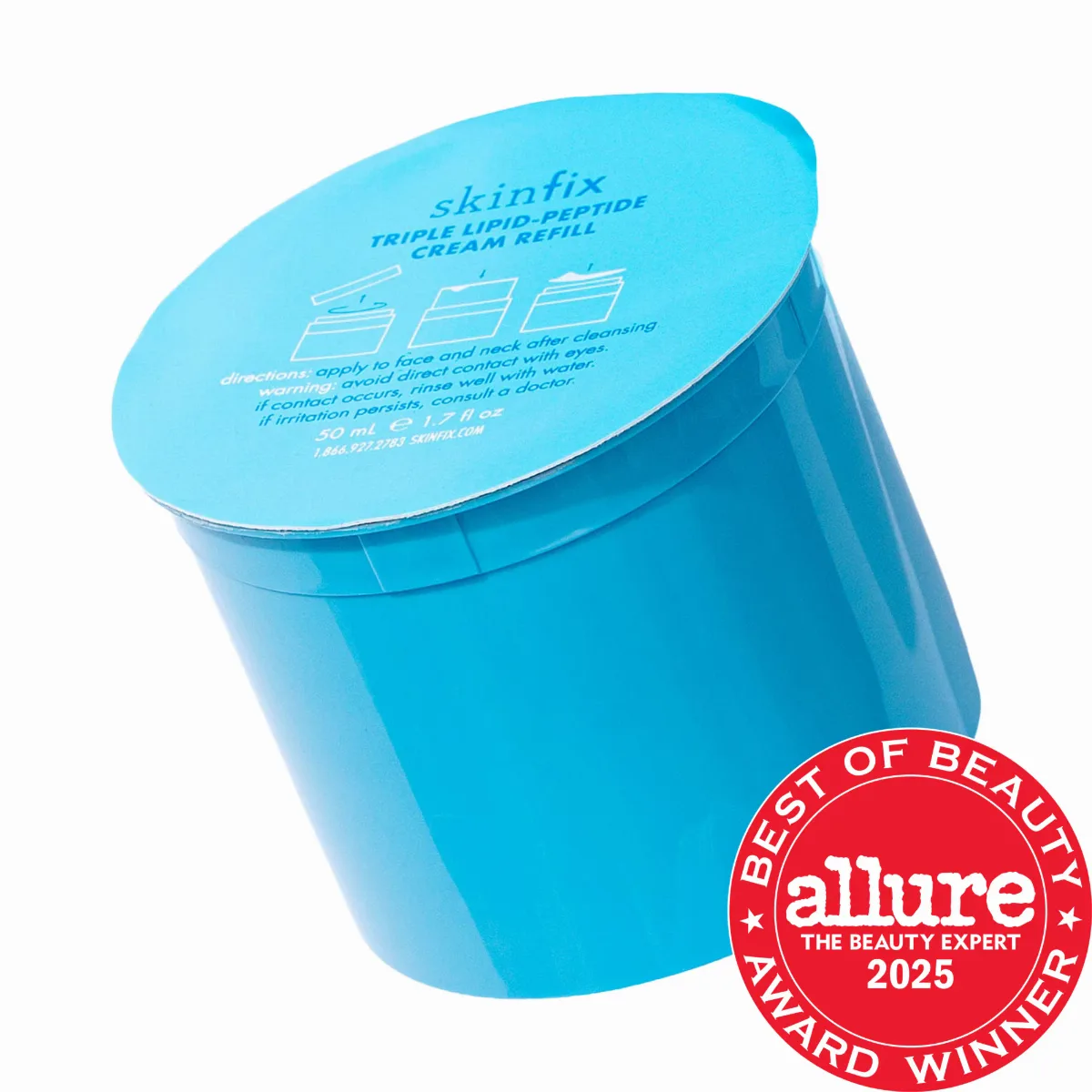 Triple Lipid-Peptide Cream Refillable Barrier Moisturizer with Ceramides 1.7 oz / 50 mL by Skinfix