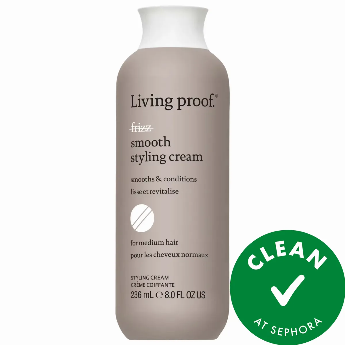 No Frizz Smooth Styling Cream 8 oz / 236 mL by Living Proof
