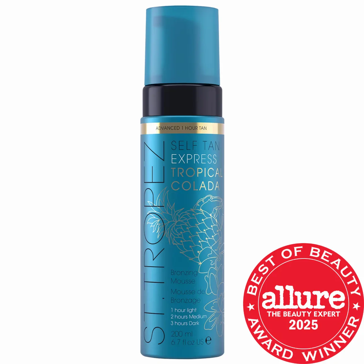 Self Tan Express Bronzing Mousse Tropical Colada 6.7 oz / 200 Ml by St. Tropez