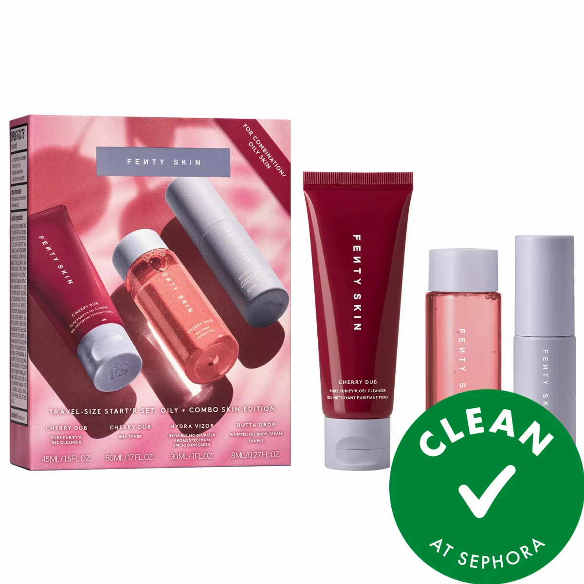 Travel-Size Start'r Set: Oily + Combo Skin Edition by Fenty Beauty by Rihanna