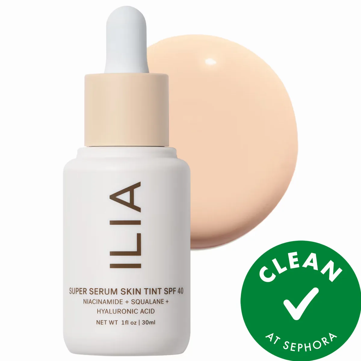 Super Serum Skin Tint SPF 40 - Hydrating Foundation Rendezvous ST1 1 oz / 30 mL by ILIA