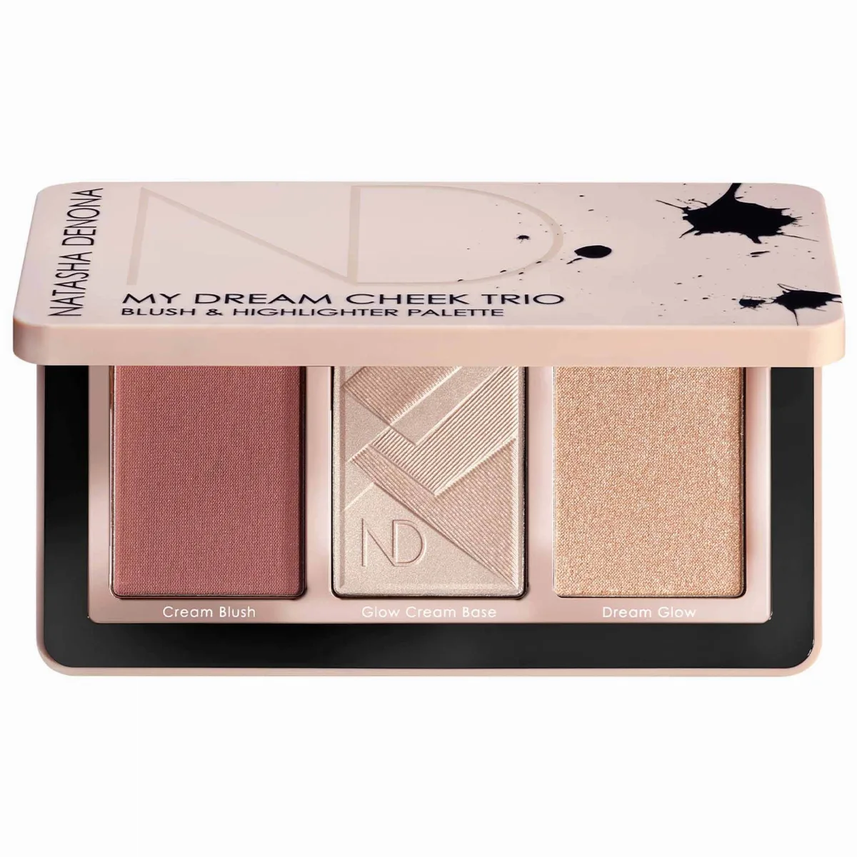 My Dream Cheek Trio - Cream Blush, Glow Cream Base and Glow Powder Highlighter by NATASHA DENONA
