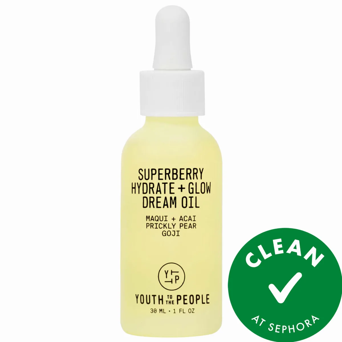 Superberry Hydrate + Glow Dream Oil with Squalane and Antioxidants 1 oz / 30 Ml by Youth To The People
