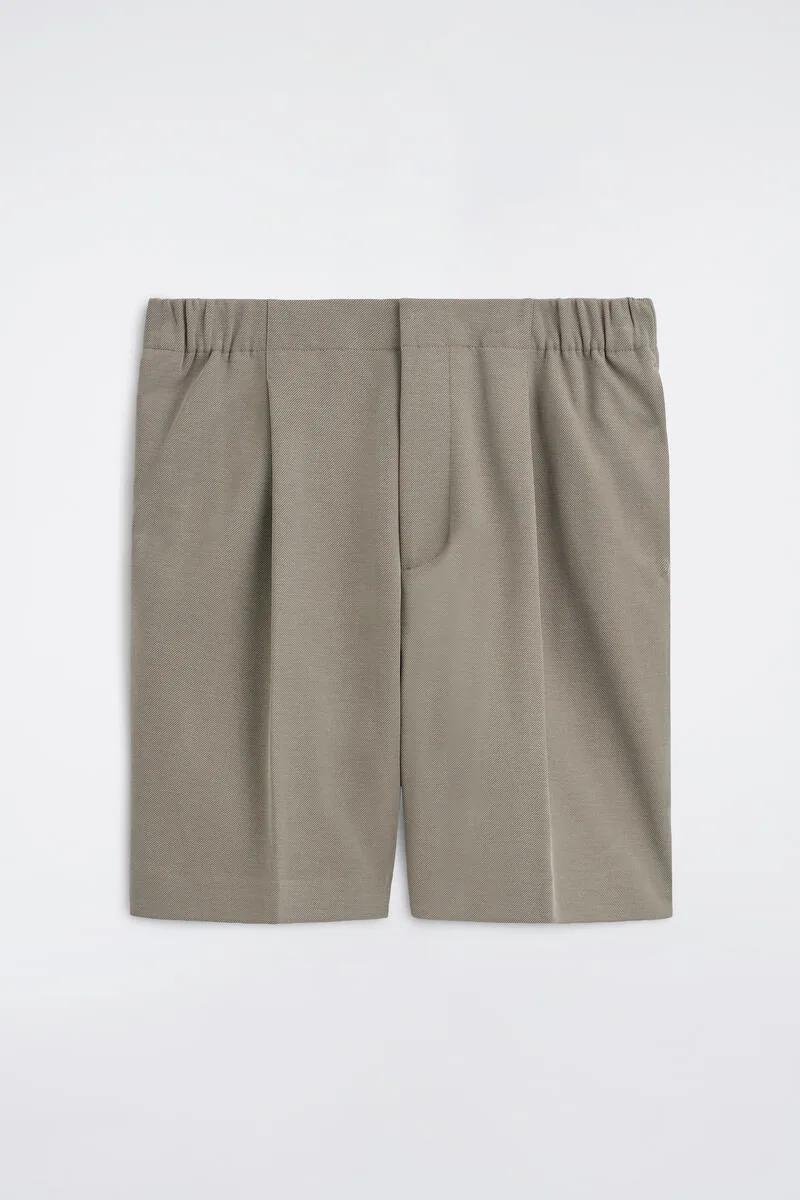 Tailored Bonded-Twill Shorts by COS