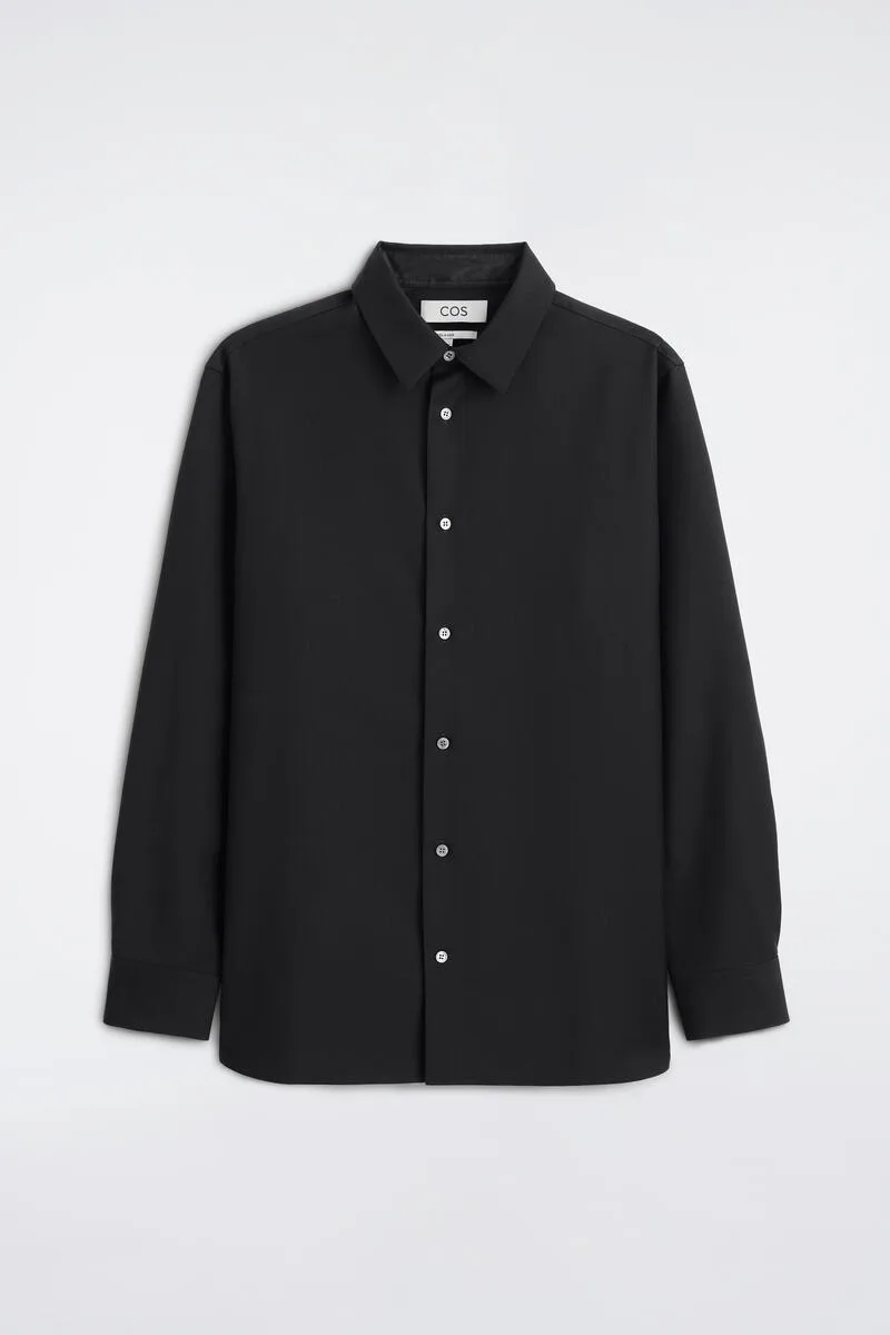 Relaxed Wool-Twill Shirt by COS