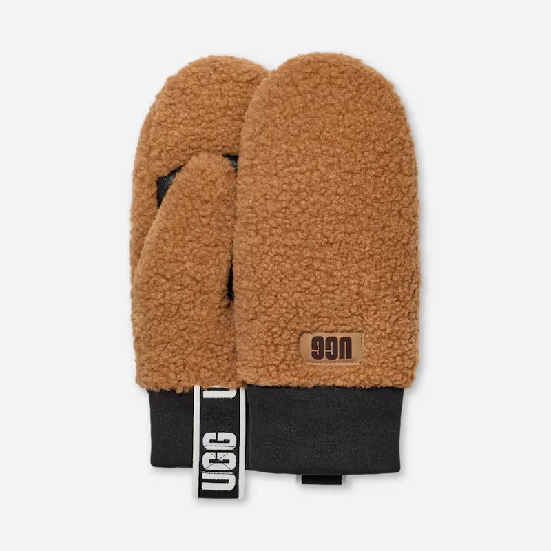 UGG Fluff Mitten with Logo Tape Fleece by UGG