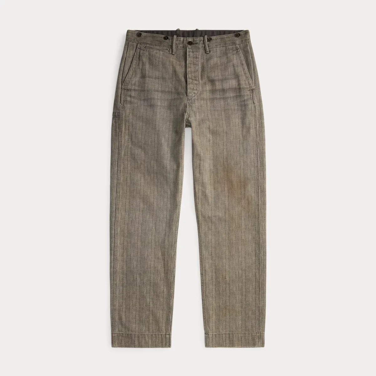 Engineer Fit Herringbone-Print Trousers by Ralph Lauren RRL