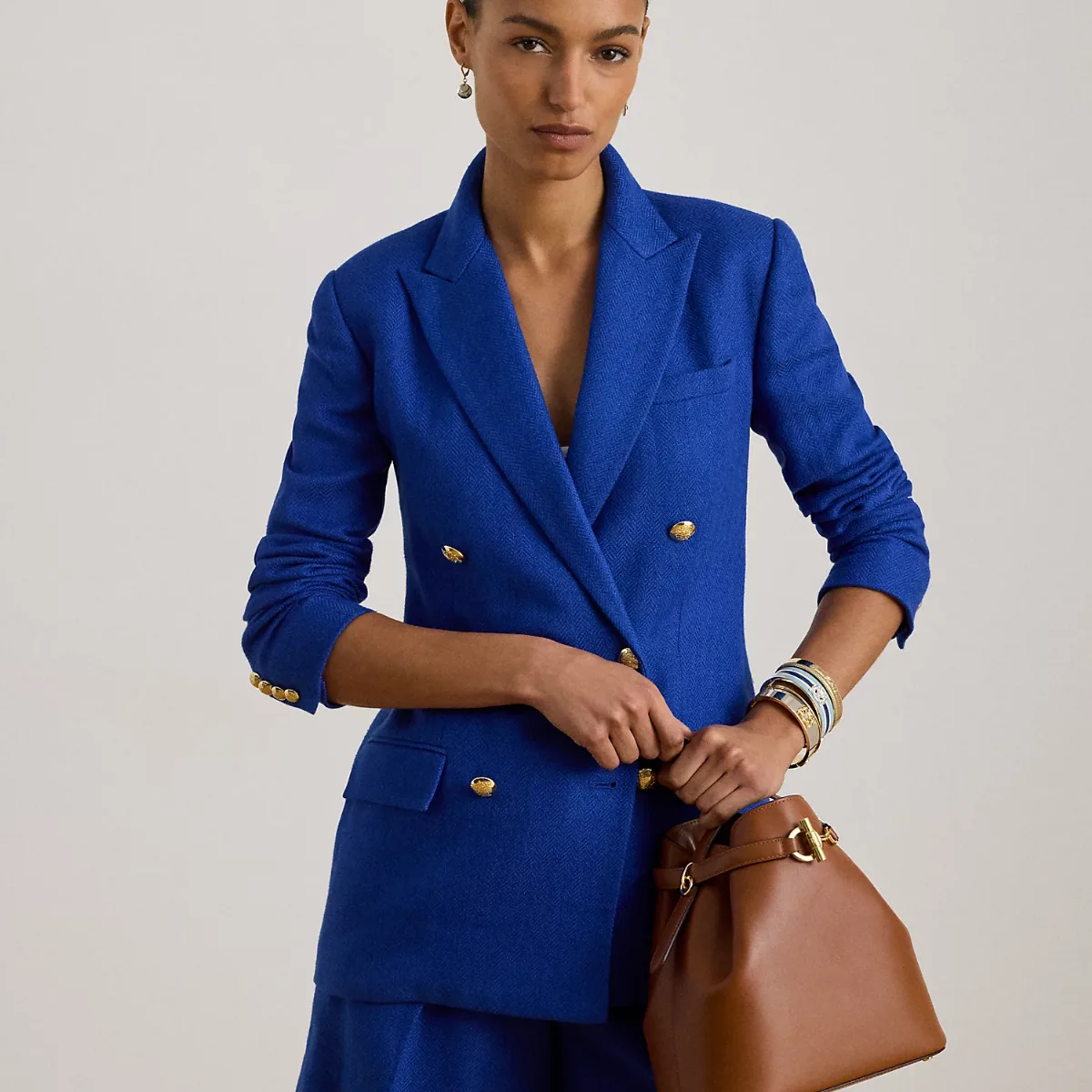 Leather Medium Blaike Bucket Bag by Lauren Ralph Lauren