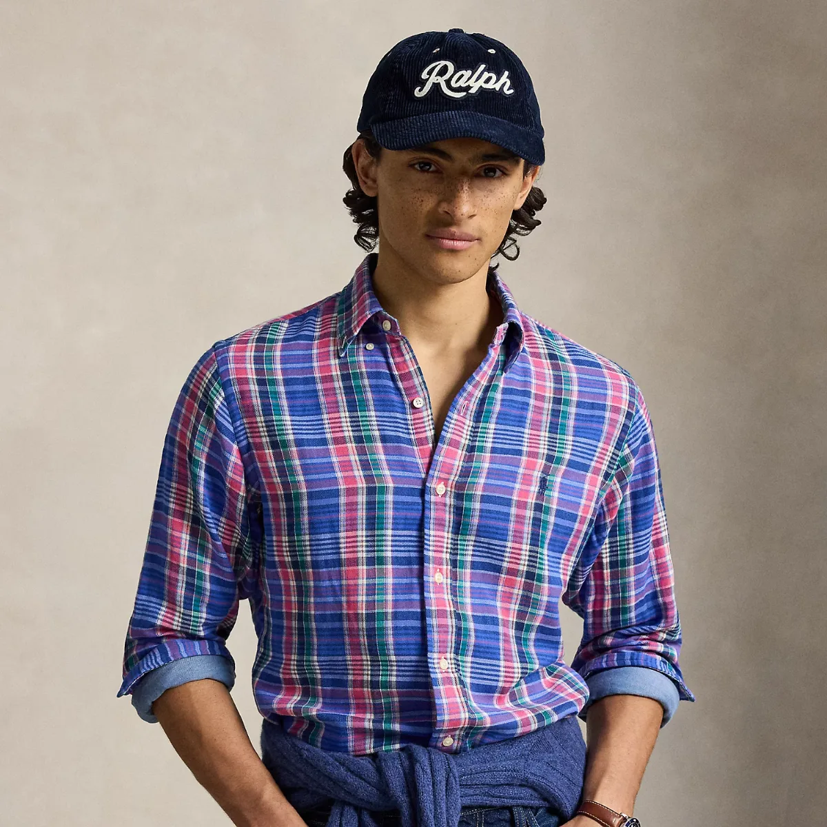 Custom Fit Plaid Double-Faced Shirt by Polo Ralph Lauren