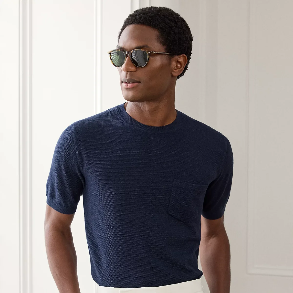 Silk-Blend Short-Sleeve Jumper by Ralph Lauren Purple Label
