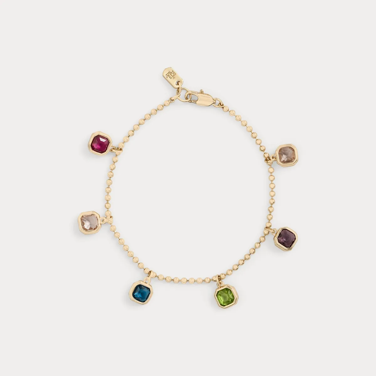Gold-Plated Bezel Stone Station Bracelet by Lauren Ralph Lauren