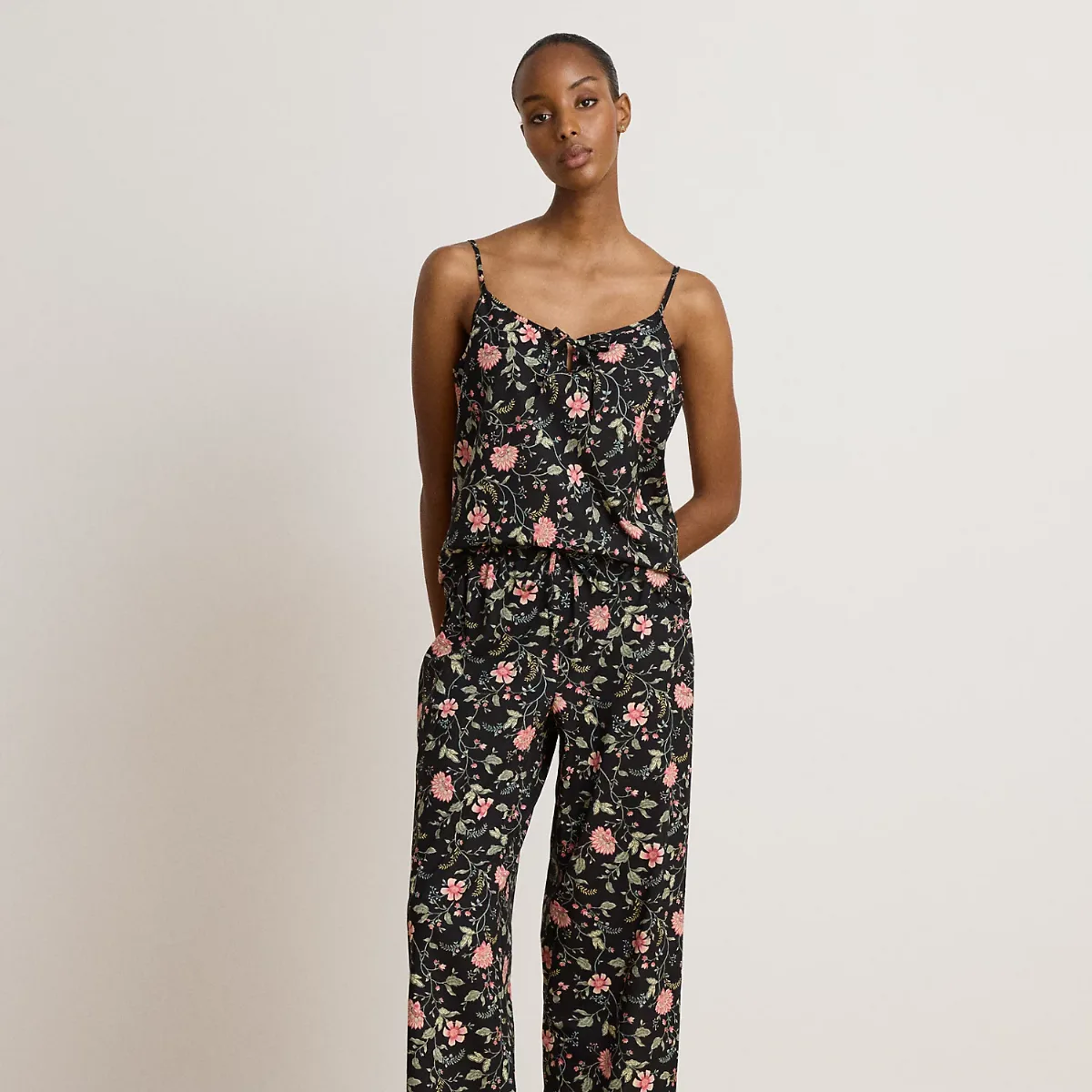 Floral Lawn Camisole Pyjama Set