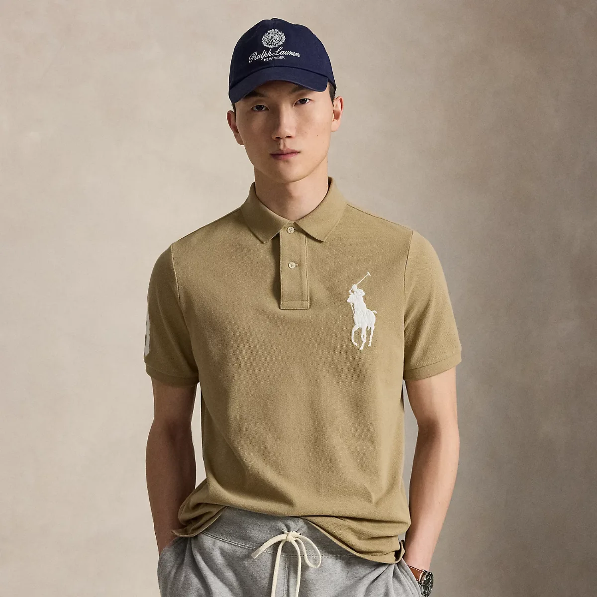 Classic Fit Big Pony Mesh Polo Shirt by Polo Ralph Lauren