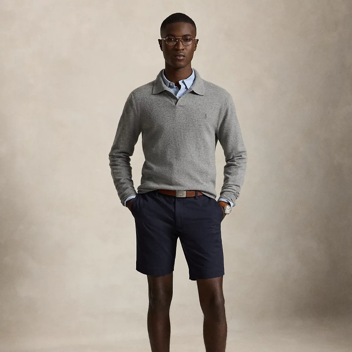 24 cm Greenwich Slim Fit Chino Shorts by Polo Ralph Lauren