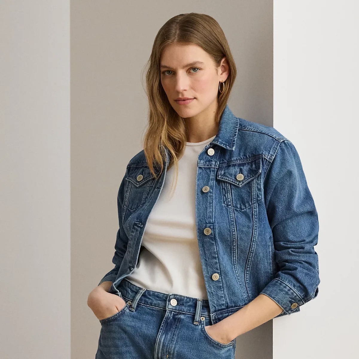 Denim Trucker Jacket by Lauren Ralph Lauren