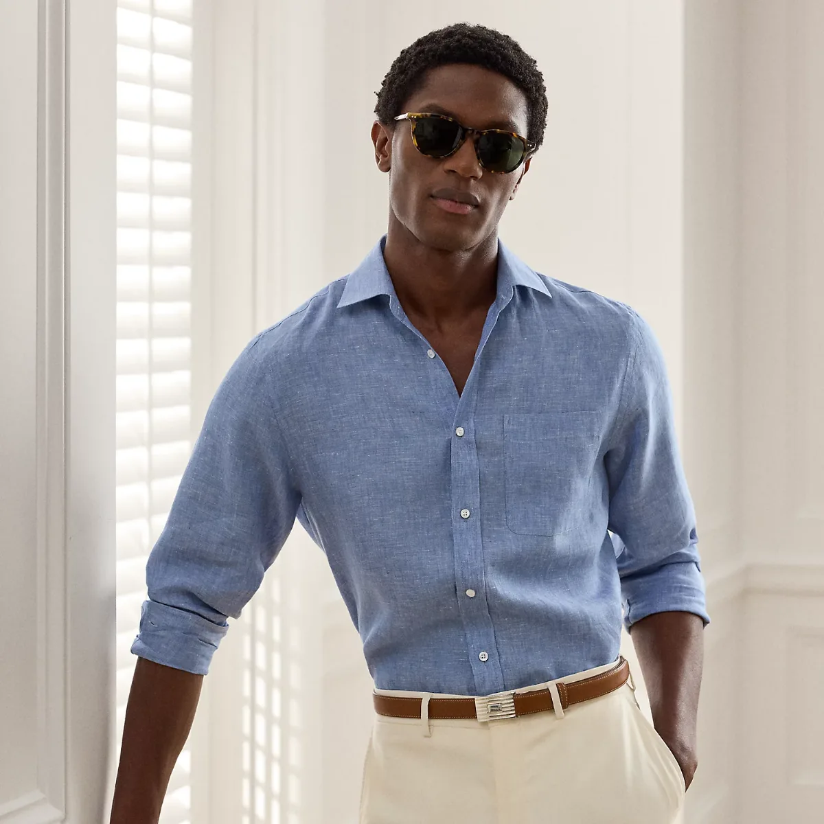 Linen Chambray Shirt