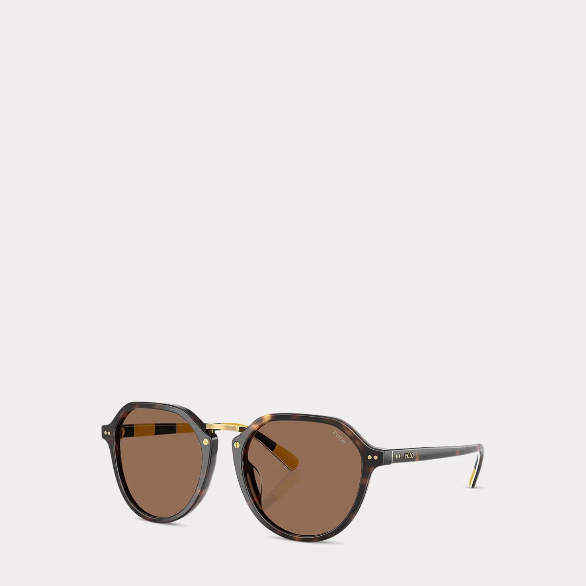 Heritage Rugby-Stripe Round Sunglasses by Polo Ralph Lauren
