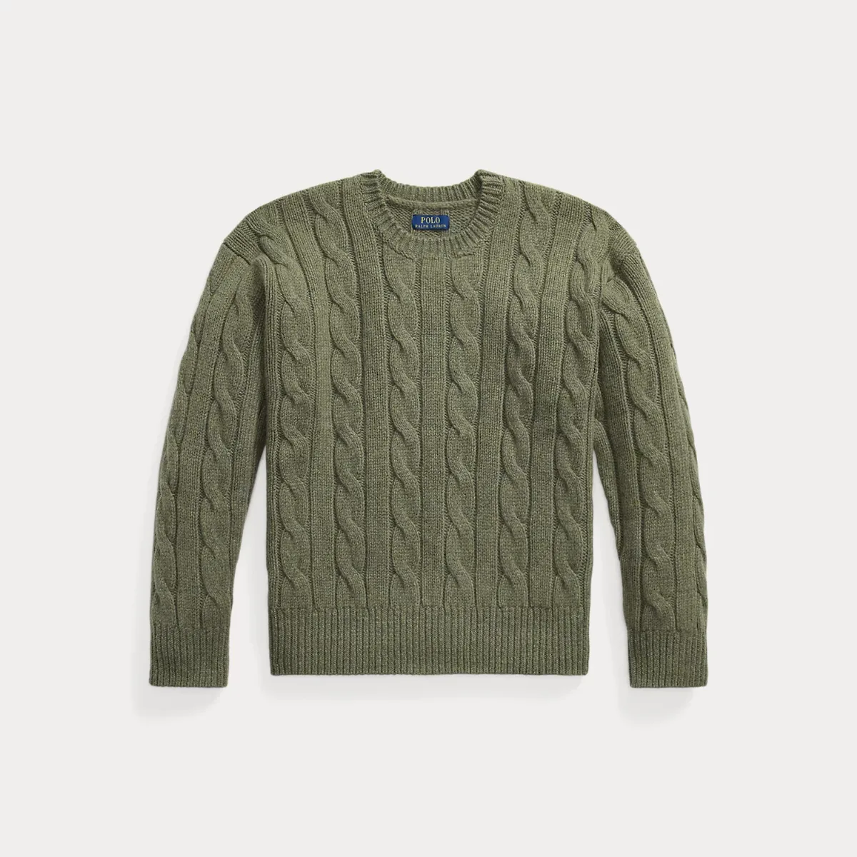Relaxed Fit Cable Wool-Blend Jumper by Polo Ralph Lauren