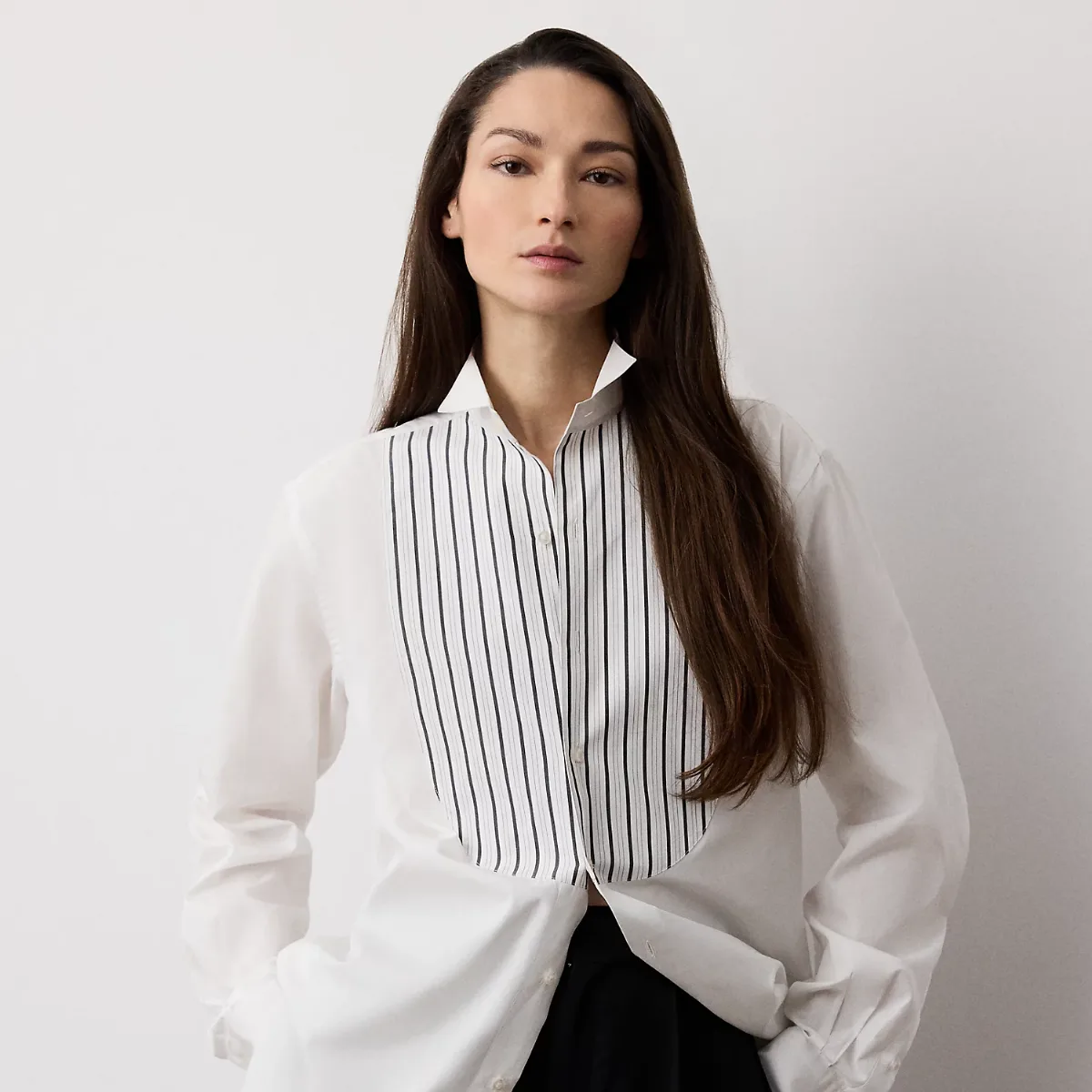 Courtney Cotton Broadcloth Shirt by Ralph Lauren Collection