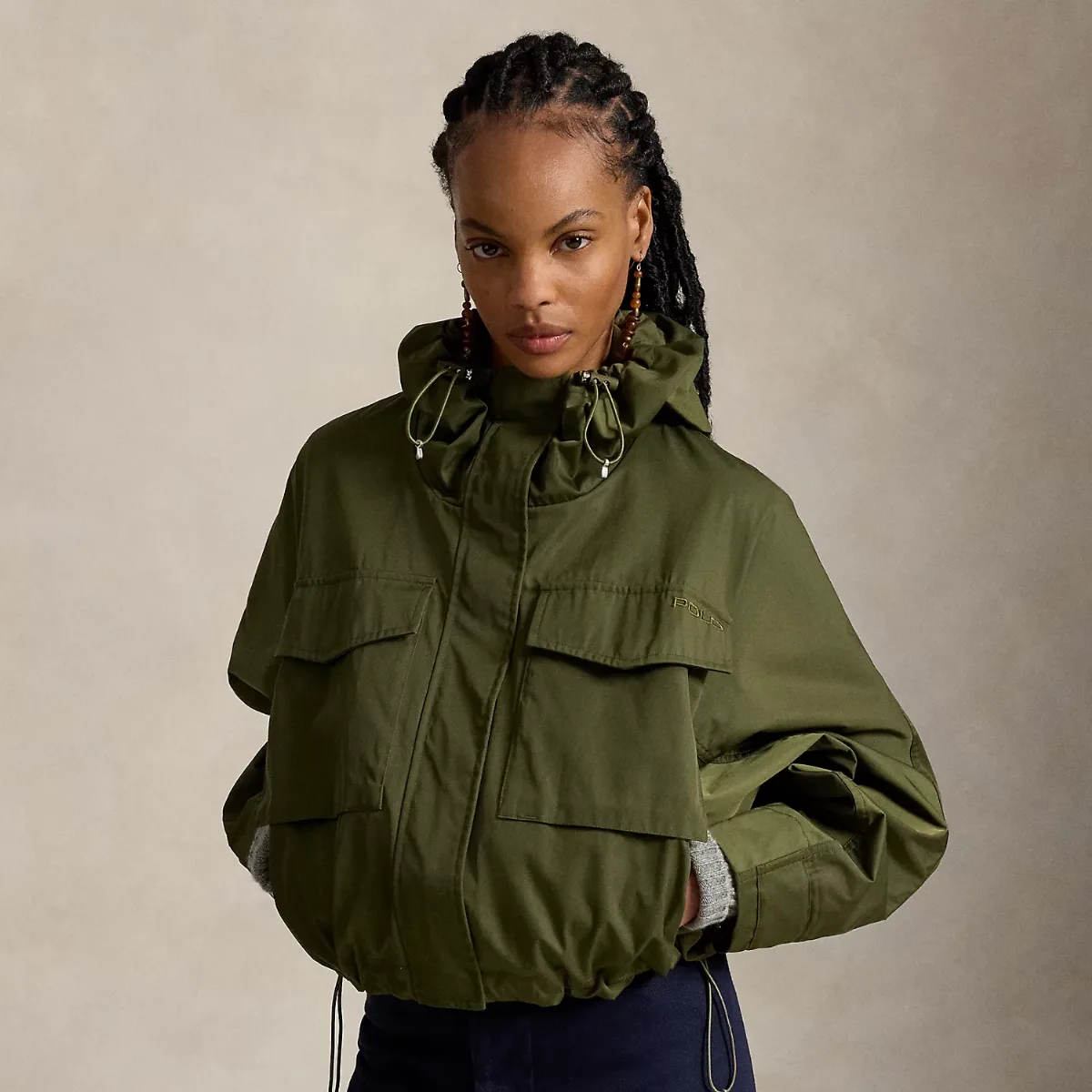Cropped Windbreaker by Polo Ralph Lauren