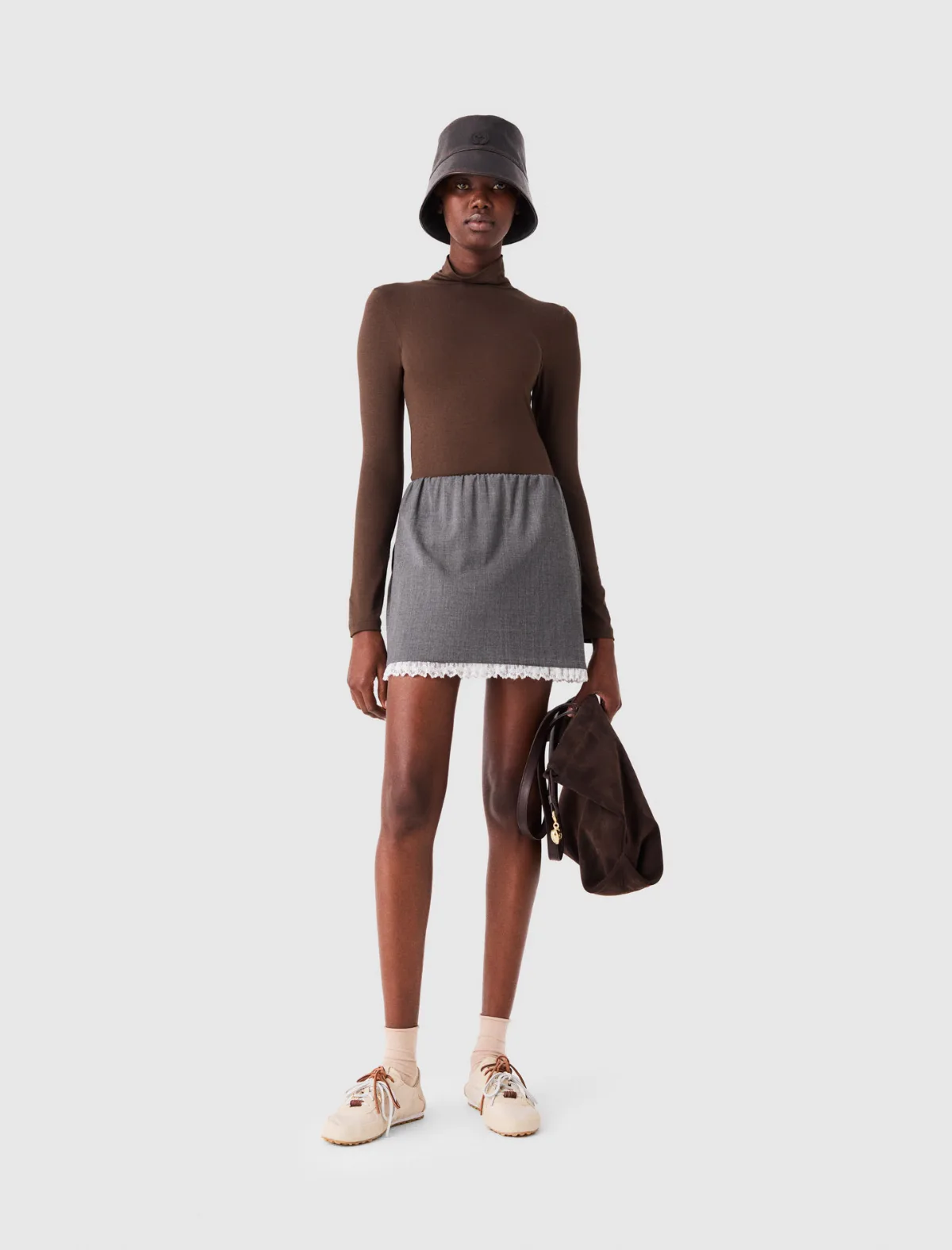 Roll-Neck T-Shirt by Maje
