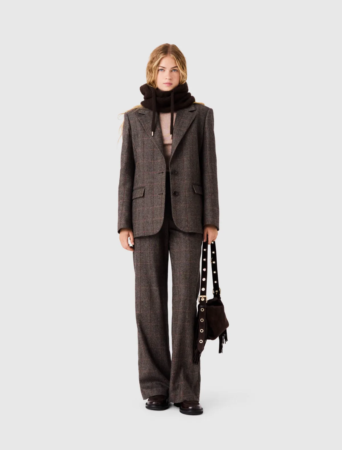 Belted Suit Jacket by Maje