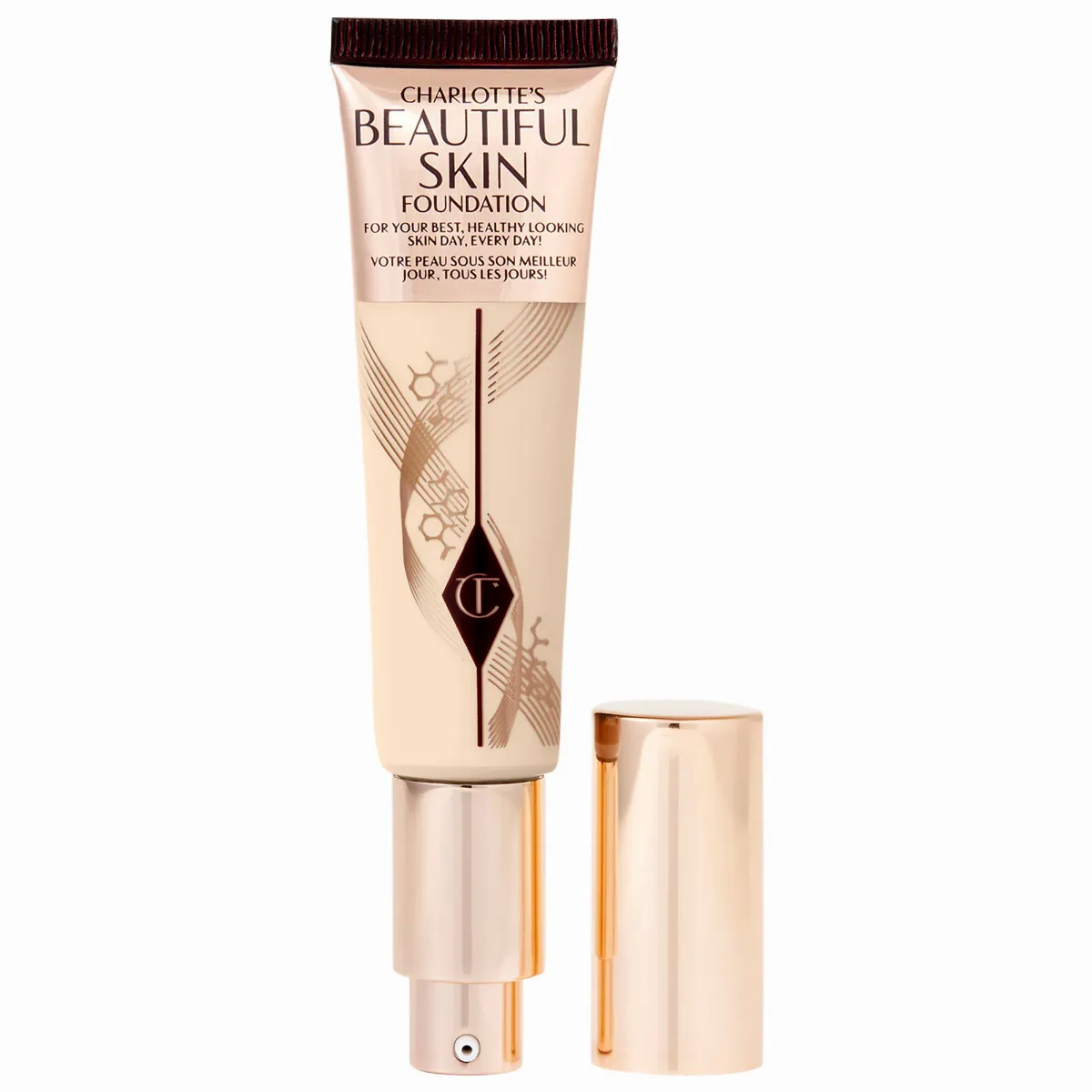 Beautiful Skin Medium Coverage Liquid Foundation with Hyaluronic Acid 1 Neutral 1 oz / 30 Ml by Charlotte Tilbury