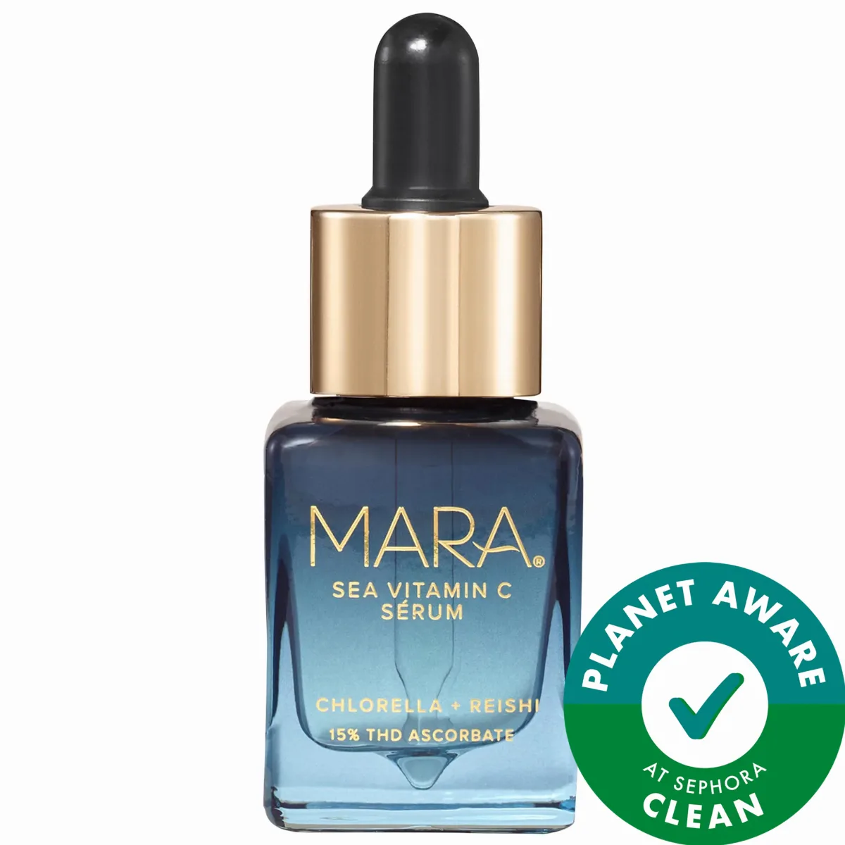Mini Sea Vitamin C Serum for Brightening Dark Spots & Redness with Algae 0.5 oz / 15 Ml by MARA