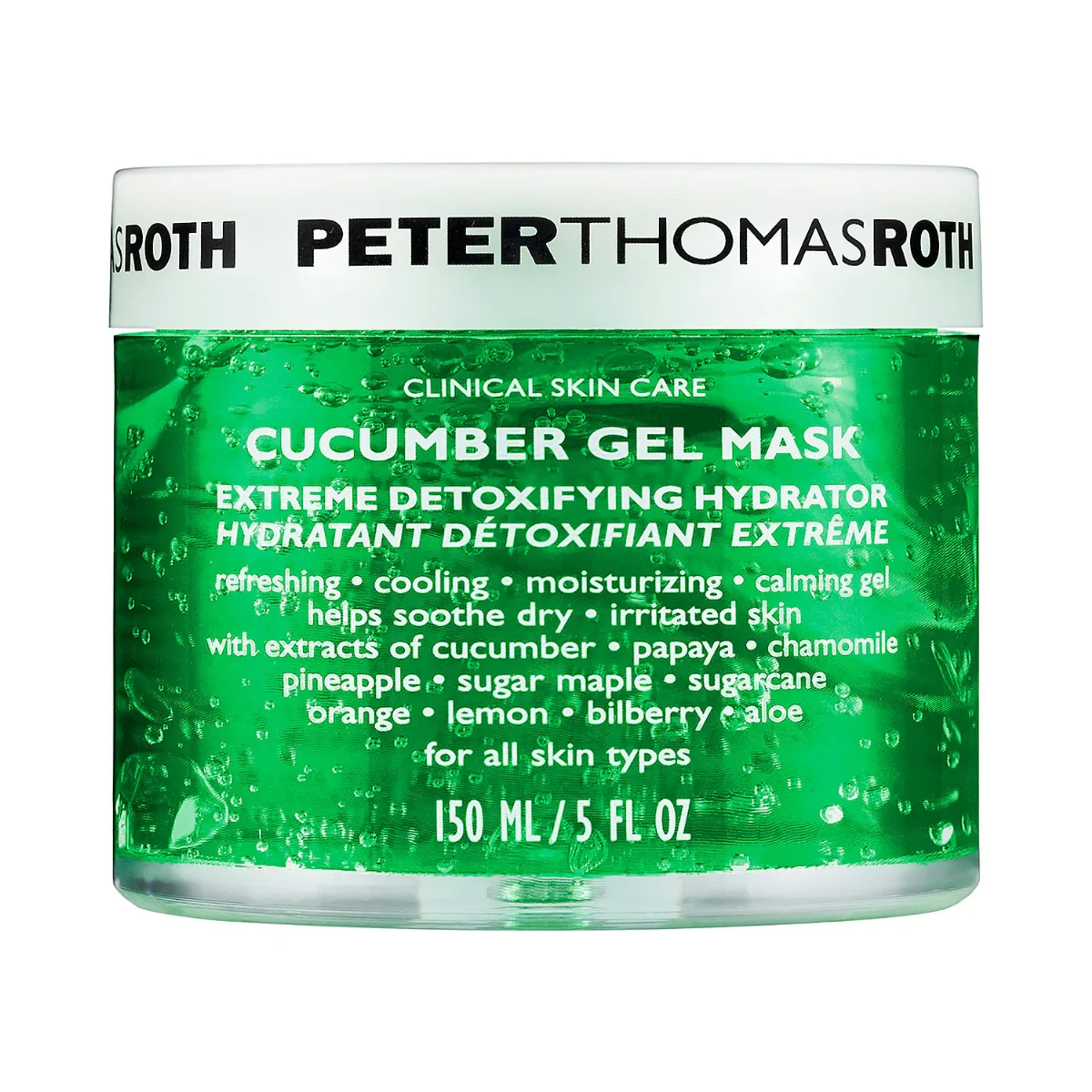 Cucumber Gel Mask Extreme Detoxifying Hydrator 5 oz by Peter Thomas Roth